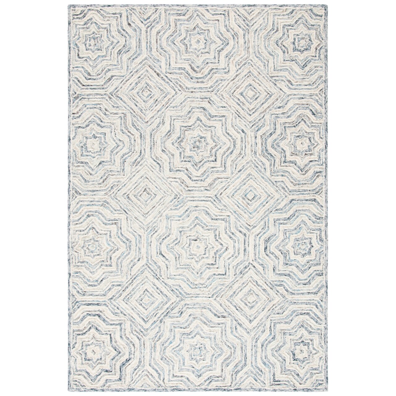 Safavieh Capri Cpr215B Handmade Beige / Blue Rug Hand Tufted Area Rug Carpet